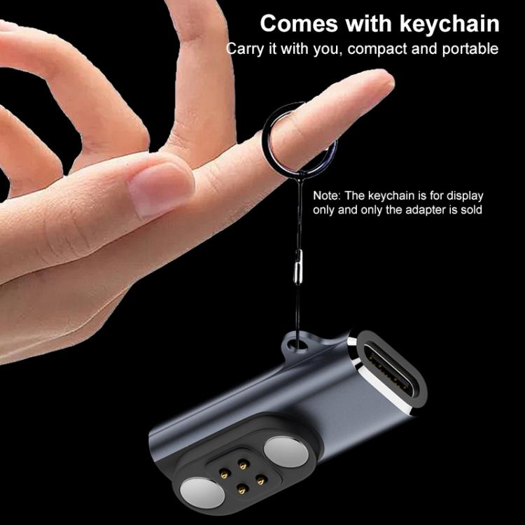 Bone Conduction Earphone USB-C / Type-C Interface Adapter Converter - Black