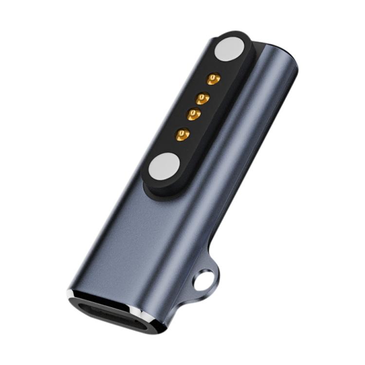Smart Watch / Bone Conduction Earphone USB-C / Type-C Interface Adapter Converter, Interface:4 Pin - Black