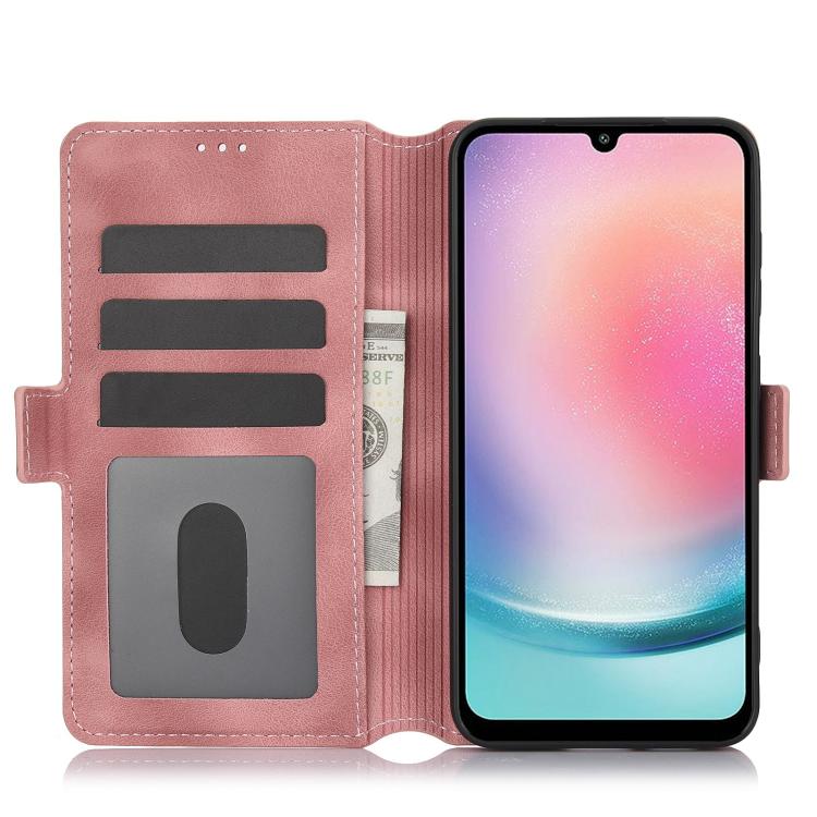 For Samsung Galaxy A24 4G Dreamy Butterfly Love Flower Embossed Leather Phone Case