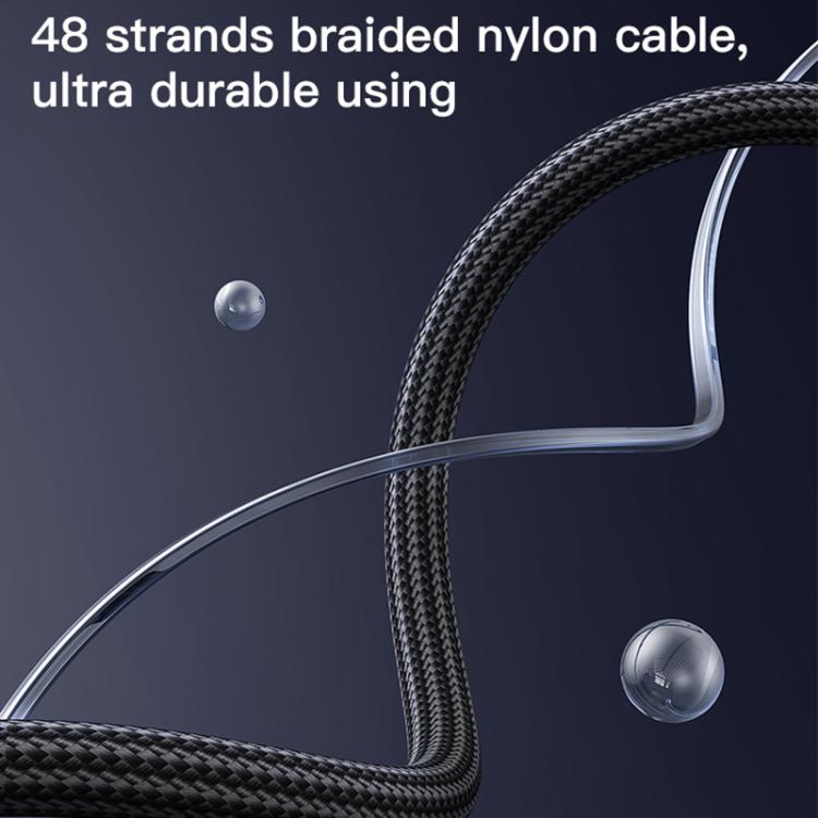 Yesido CA181 PD60W 3A USB-C / Type-C to USB-C / Type-C Charging Data Cable, Length: 1.2m - Black