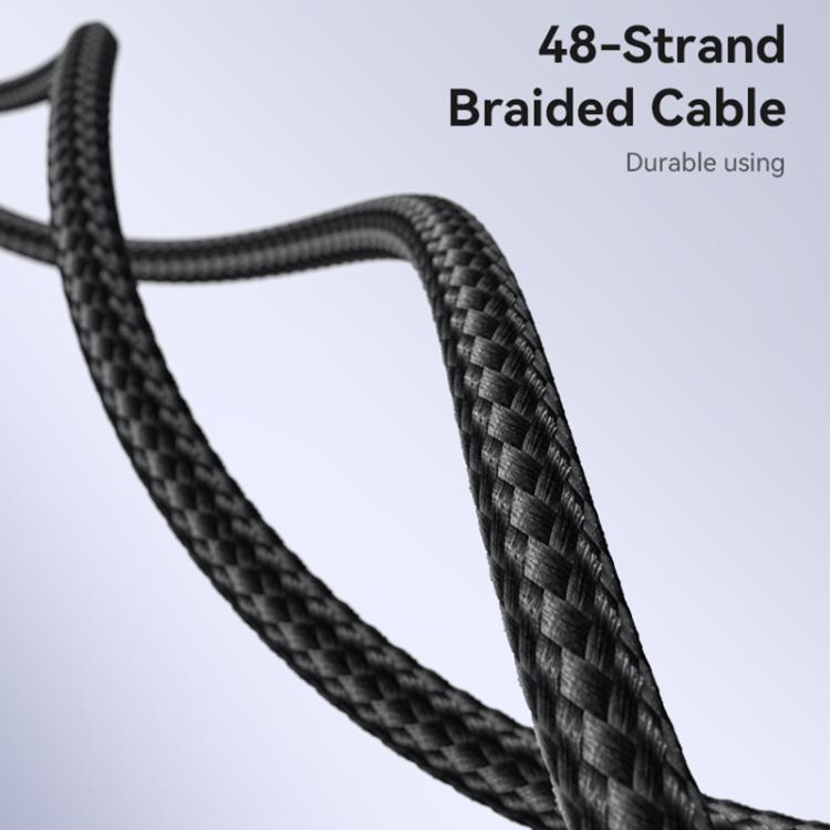 Yesido CA184 PD27W 3A USB-C / Type-C to 8 Pin Charging Data Cable, Length: 2m - Black