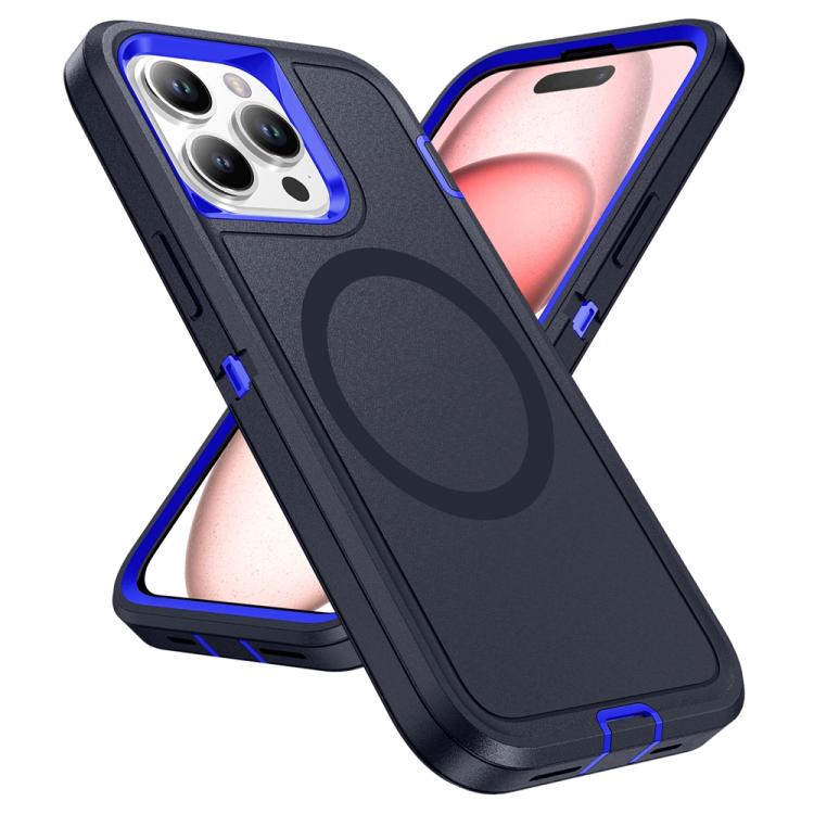 For iPhone 16 Pro Max Life Waterproof Rugged MagSafe Magnetic Phone Case