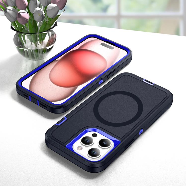 For iPhone 16 Pro Max Life Waterproof Rugged MagSafe Magnetic Phone Case