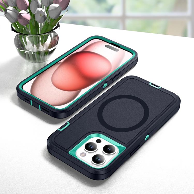 For iPhone 16 Pro Max Life Waterproof Rugged MagSafe Magnetic Phone Case