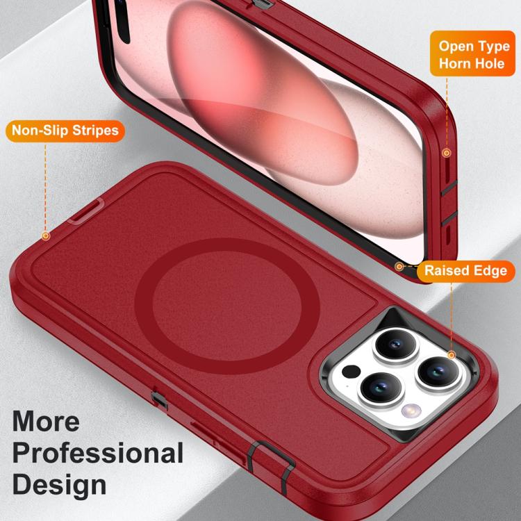 For iPhone 16 Plus Life Waterproof Rugged MagSafe Magnetic Phone Case