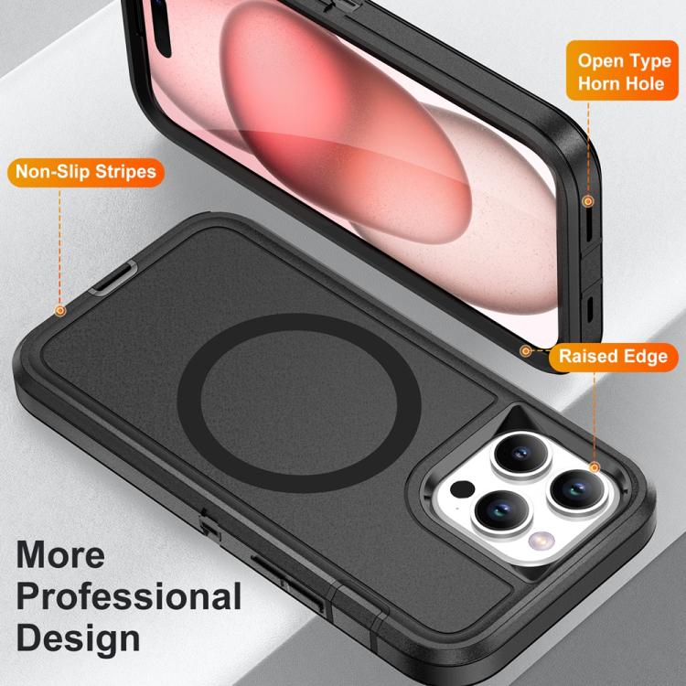 For iPhone 16 Plus Life Waterproof Rugged MagSafe Magnetic Phone Case
