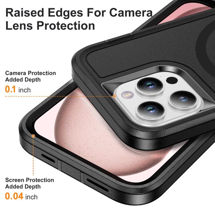For iPhone 16 Plus Life Waterproof Rugged MagSafe Magnetic Phone Case