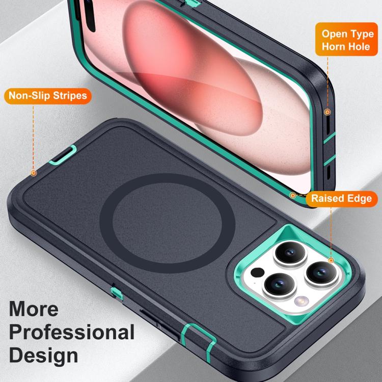 For iPhone 16 Plus Life Waterproof Rugged MagSafe Magnetic Phone Case
