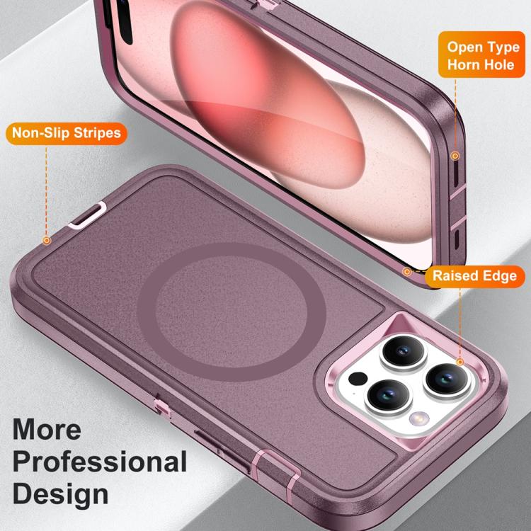 For iPhone 16 Life Waterproof Rugged MagSafe Magnetic Phone Case