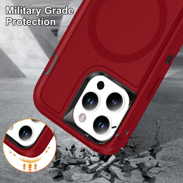 For iPhone 15 Pro Max Life Waterproof Rugged MagSafe Magnetic Phone Case