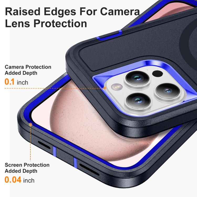 For iPhone 15 Pro Max Life Waterproof Rugged MagSafe Magnetic Phone Case