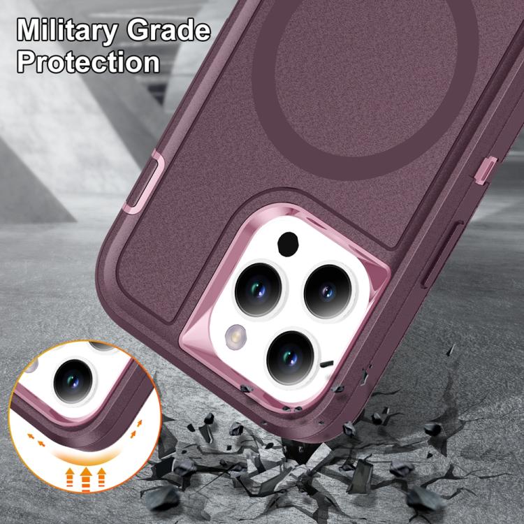 For iPhone 15 Pro Max Life Waterproof Rugged MagSafe Magnetic Phone Case