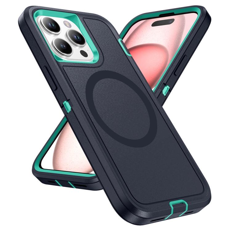 For iPhone 15 Pro Max Life Waterproof Rugged MagSafe Magnetic Phone Case