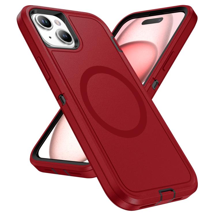 For iPhone 14 Plus / 15 Plus Life Waterproof Rugged MagSafe Magnetic Phone Case