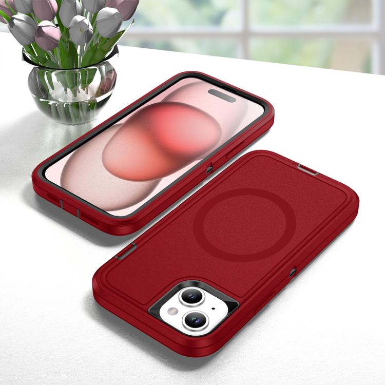 For iPhone 14 Plus / 15 Plus Life Waterproof Rugged MagSafe Magnetic Phone Case