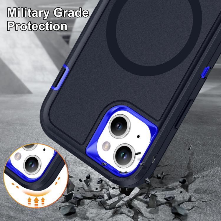 For iPhone 14 Plus / 15 Plus Life Waterproof Rugged MagSafe Magnetic Phone Case