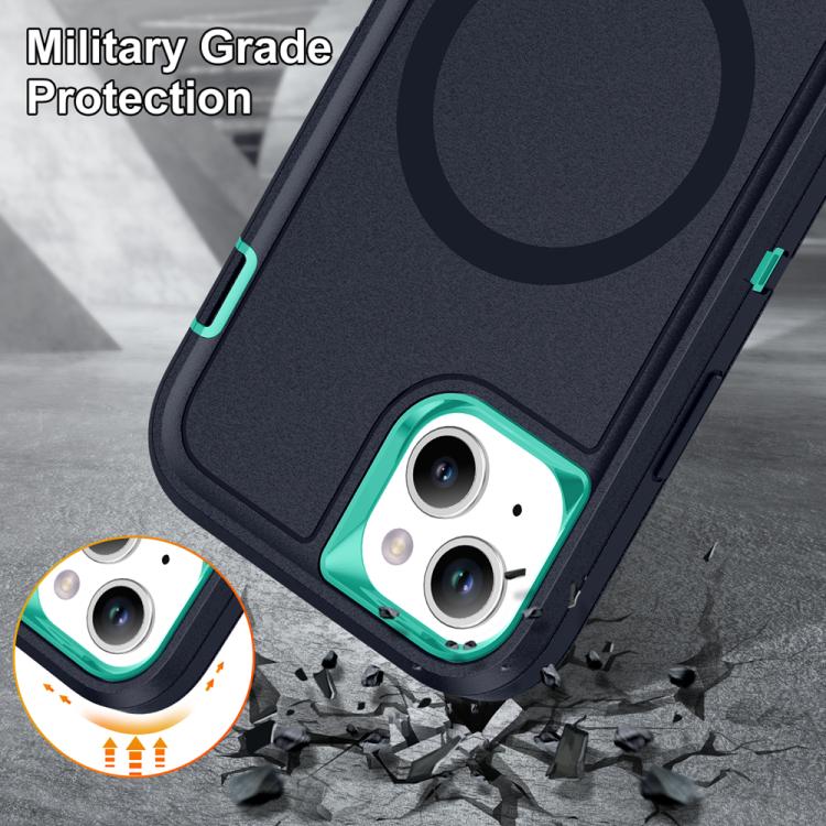 For iPhone 14 Plus / 15 Plus Life Waterproof Rugged MagSafe Magnetic Phone Case