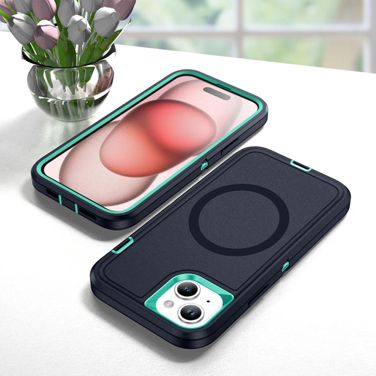 For iPhone 14 Plus / 15 Plus Life Waterproof Rugged MagSafe Magnetic Phone Case