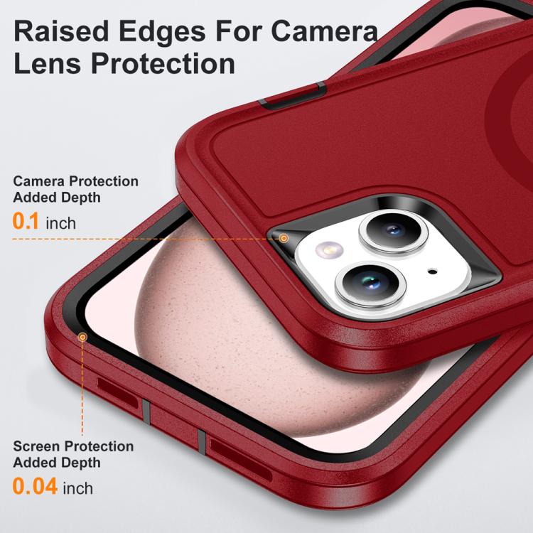 For iPhone 15 Life Waterproof Rugged MagSafe Magnetic Phone Case