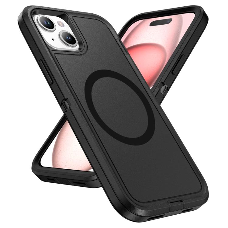 For iPhone 15 Life Waterproof Rugged MagSafe Magnetic Phone Case
