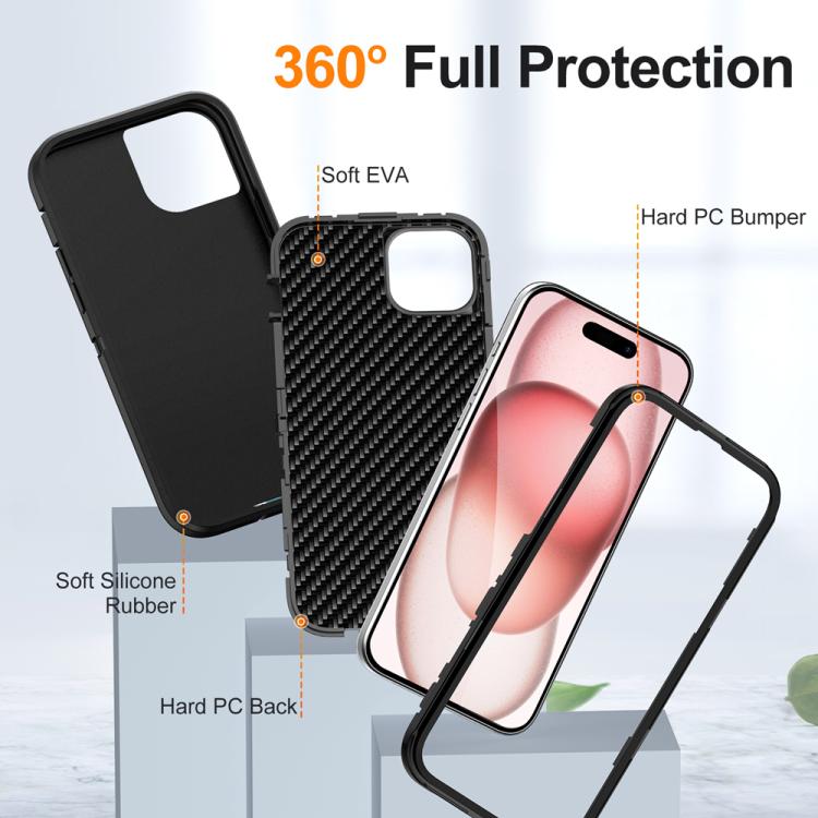 For iPhone 15 Life Waterproof Rugged MagSafe Magnetic Phone Case