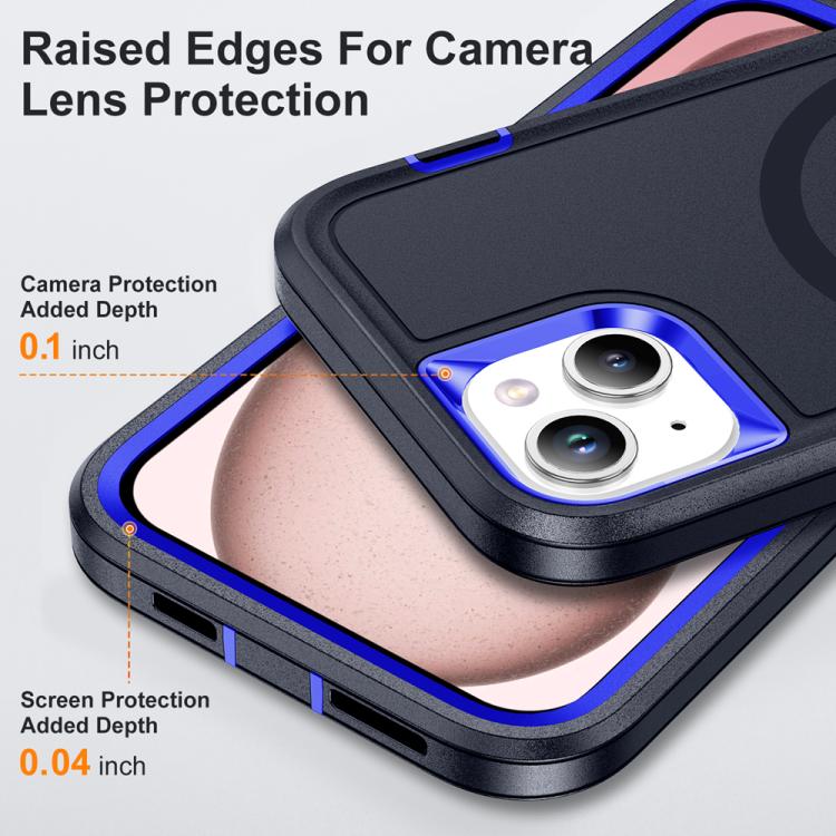 For iPhone 15 Life Waterproof Rugged MagSafe Magnetic Phone Case