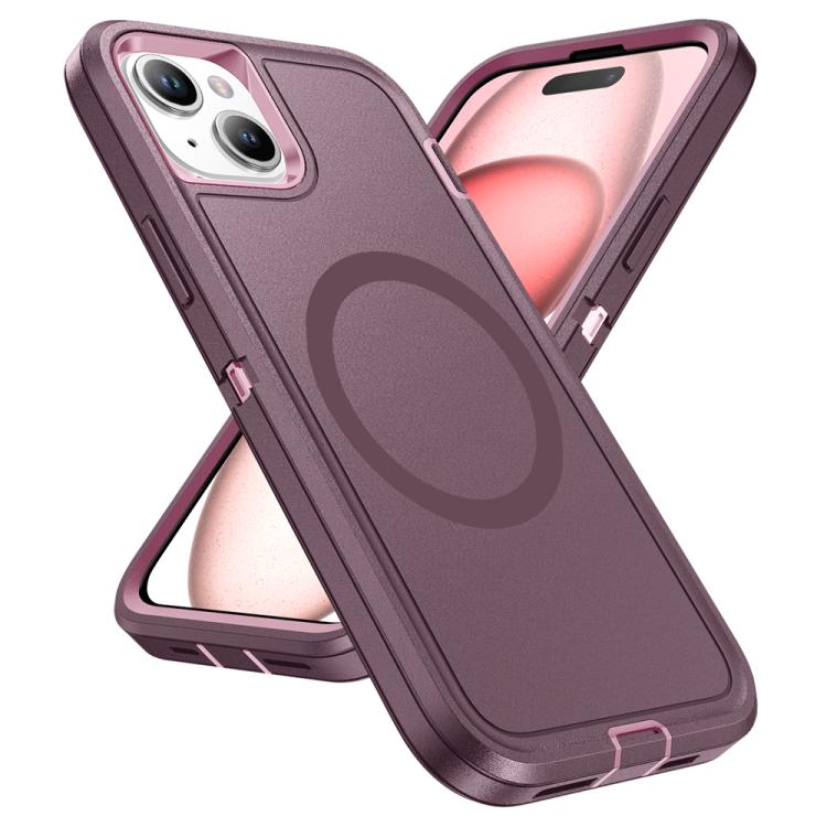For iPhone 15 Life Waterproof Rugged MagSafe Magnetic Phone Case