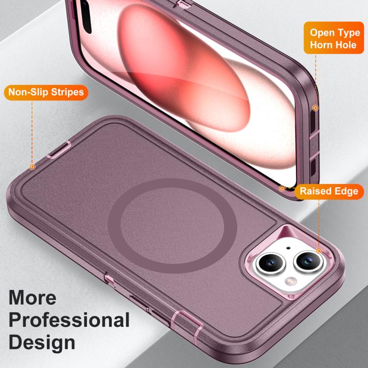 For iPhone 15 Life Waterproof Rugged MagSafe Magnetic Phone Case