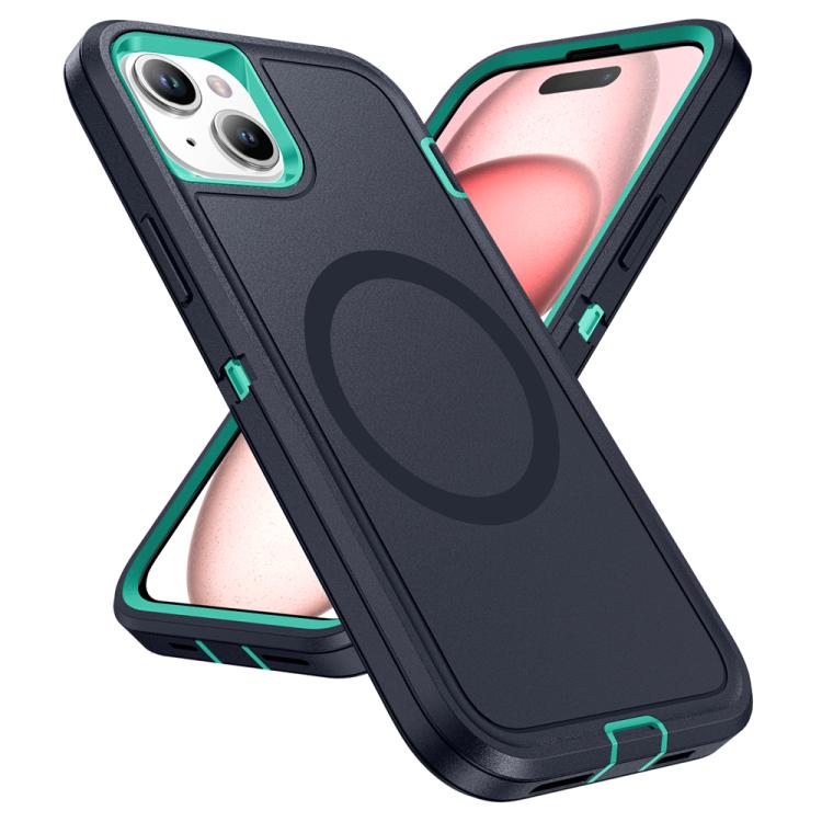 For iPhone 15 Life Waterproof Rugged MagSafe Magnetic Phone Case