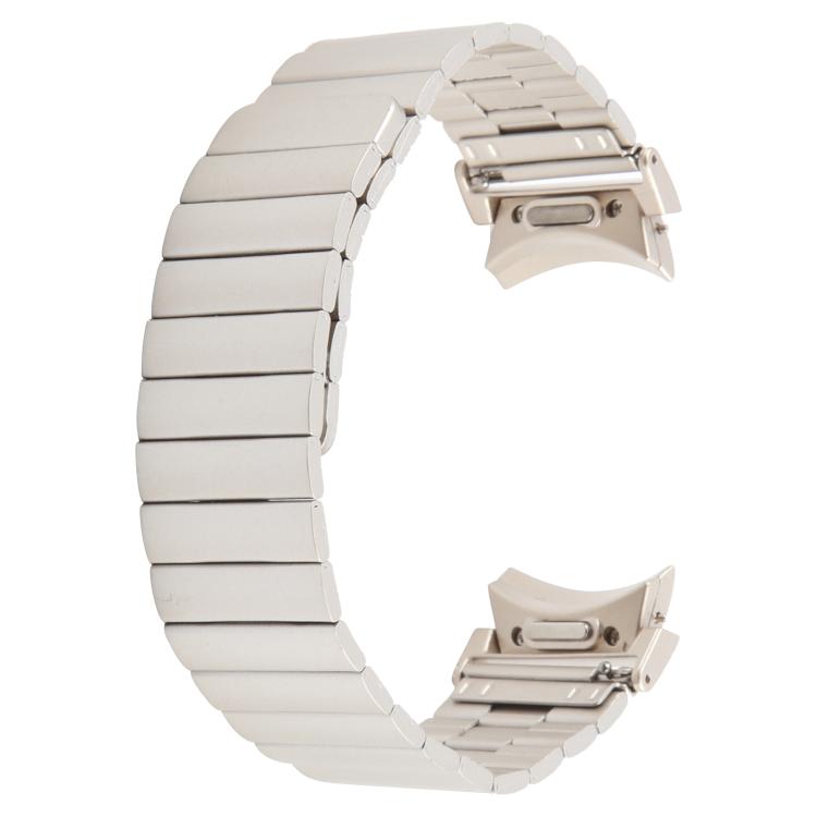 For Samsung Galaxy Watch 7 / 6 / 5 / 4 Bamboo Magnetic Quick Release Metal Watch Band