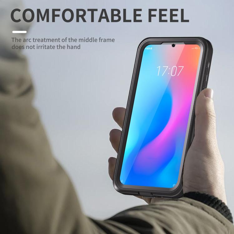 For Samsung Galaxy A55 5G RedPepper 360 Full Body Rugged IP68 Waterproof Phone Case - Black