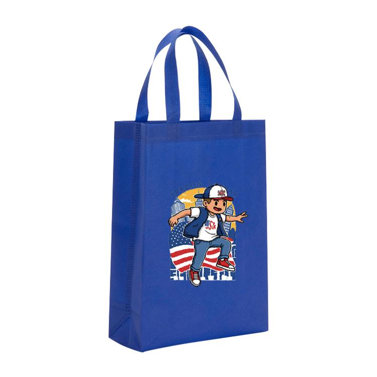 Boy Printed Non-woven Fabric Bag Print On Your Demand, Size:35x25x10cm