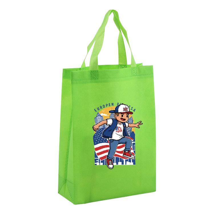 Boy Printed Non-woven Fabric Bag Print On Your Demand, Size:35x25x10cm