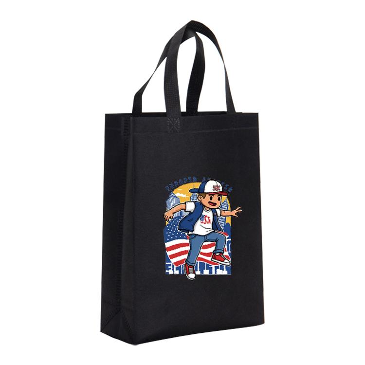 Boy Printed Non-woven Fabric Bag Print On Your Demand, Size:35x25x10cm