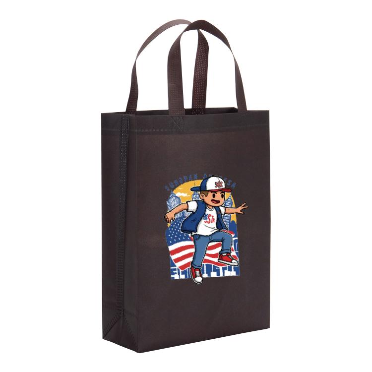 Boy Printed Non-woven Fabric Bag Print On Your Demand, Size:38x30x10cm