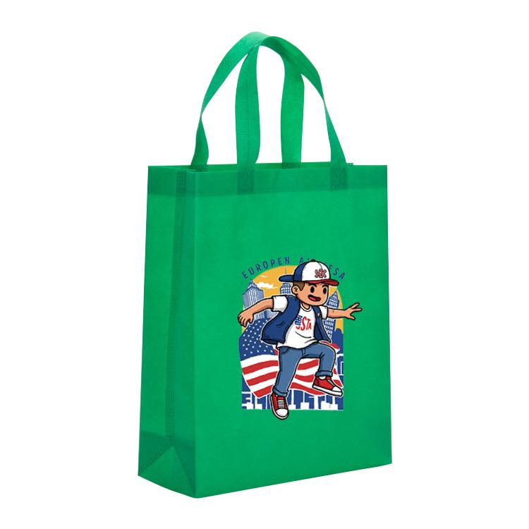 Boy Printed Non-woven Fabric Bag Print On Your Demand, Size:41x35x12cm