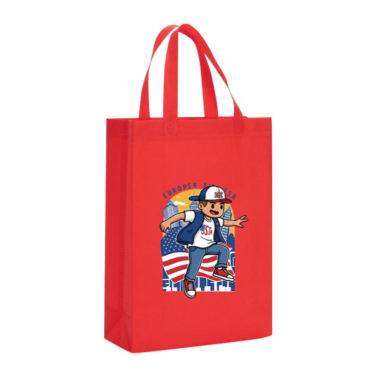 Boy Printed Non-woven Fabric Bag Print On Your Demand, Size:41x35x12cm