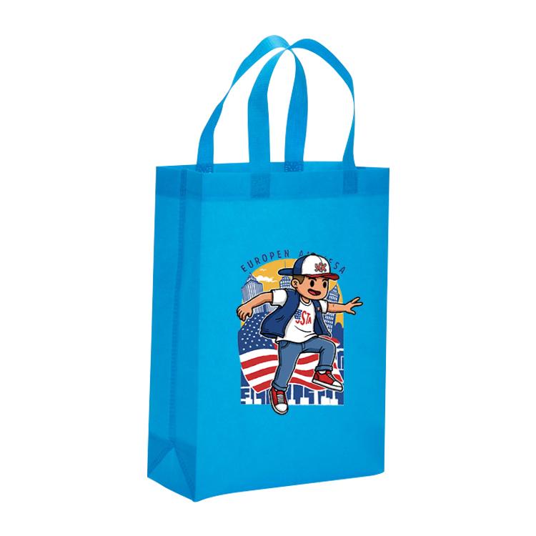 Boy Printed Non-woven Fabric Bag Print On Your Demand, Size:41x35x12cm