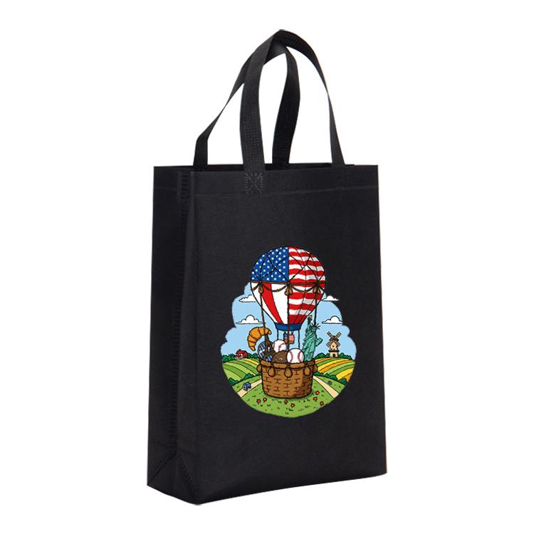 Balloon Printed Non-woven Fabric Bag Print On Your Demand, Size:38x30x10cm