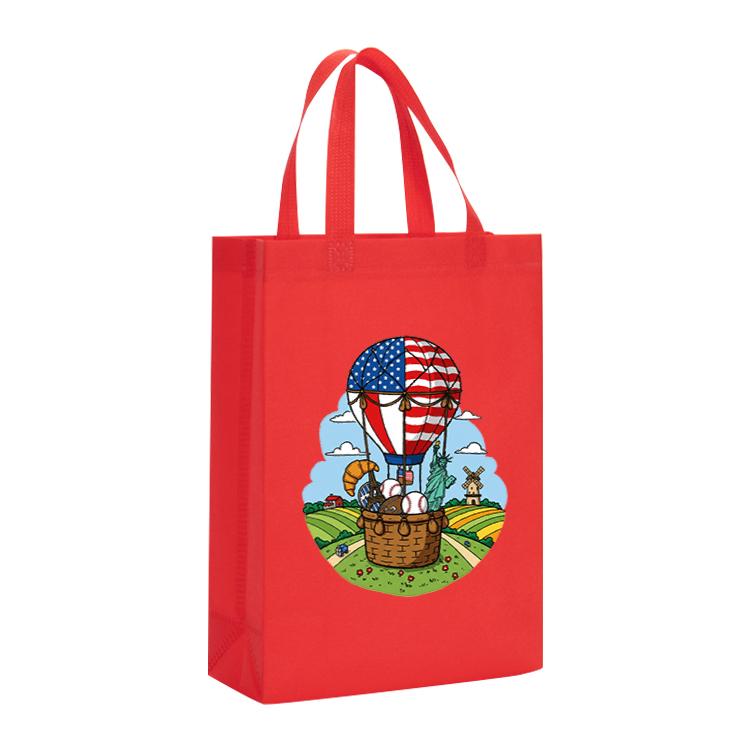 Balloon Printed Non-woven Fabric Bag Print On Your Demand, Size:38x30x10cm