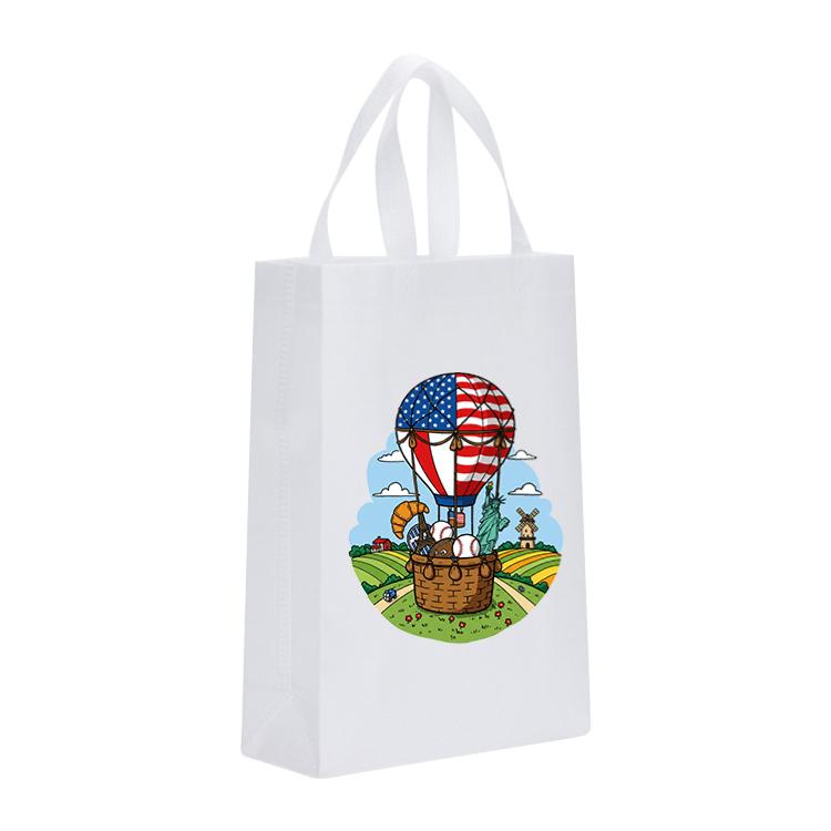 Balloon Printed Non-woven Fabric Bag Print On Your Demand, Size:41x35x12cm