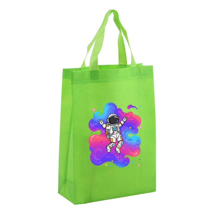 Astronaut Printed Non-woven Fabric Bag Print On Your Demand, Size:35x25x10cm