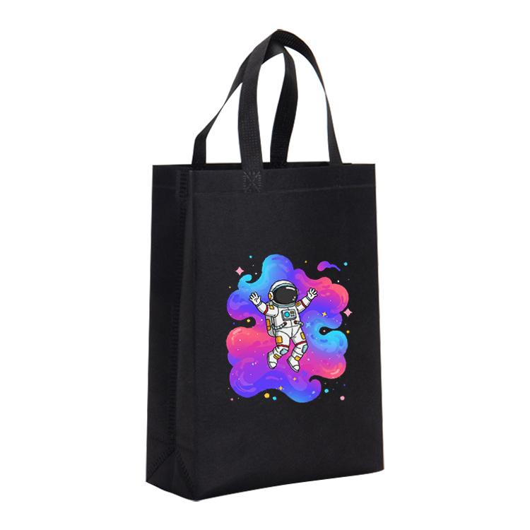 Astronaut Printed Non-woven Fabric Bag Print On Your Demand, Size:38x30x10cm