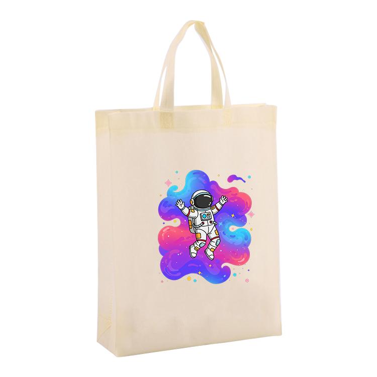 Astronaut Printed Non-woven Fabric Bag Print On Your Demand, Size:38x30x10cm