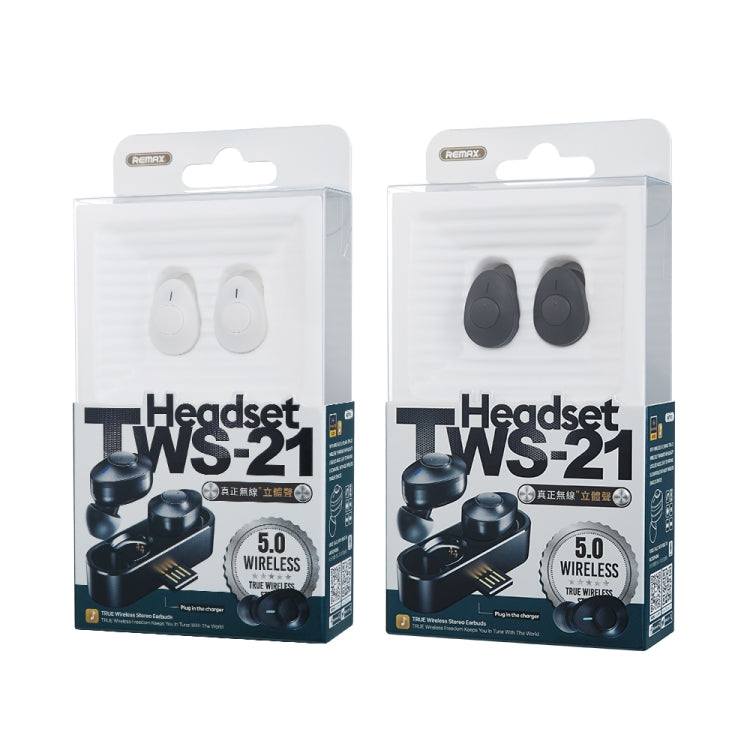 REMAX TWS-21 Bluetooth 5.0 Stereo True Wireless Bluetooth Earphone