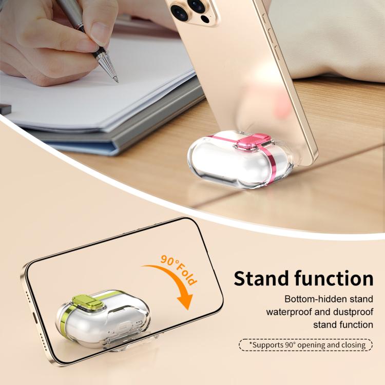 For AirPods Pro 3 Electroplating Transparent Wireless Earphones Case with Security Lock