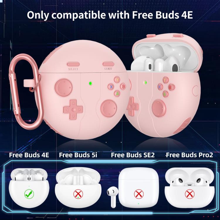 For Huawei Freebuds 4 / 4e Retro Game Console Style Silicone Earbuds Case