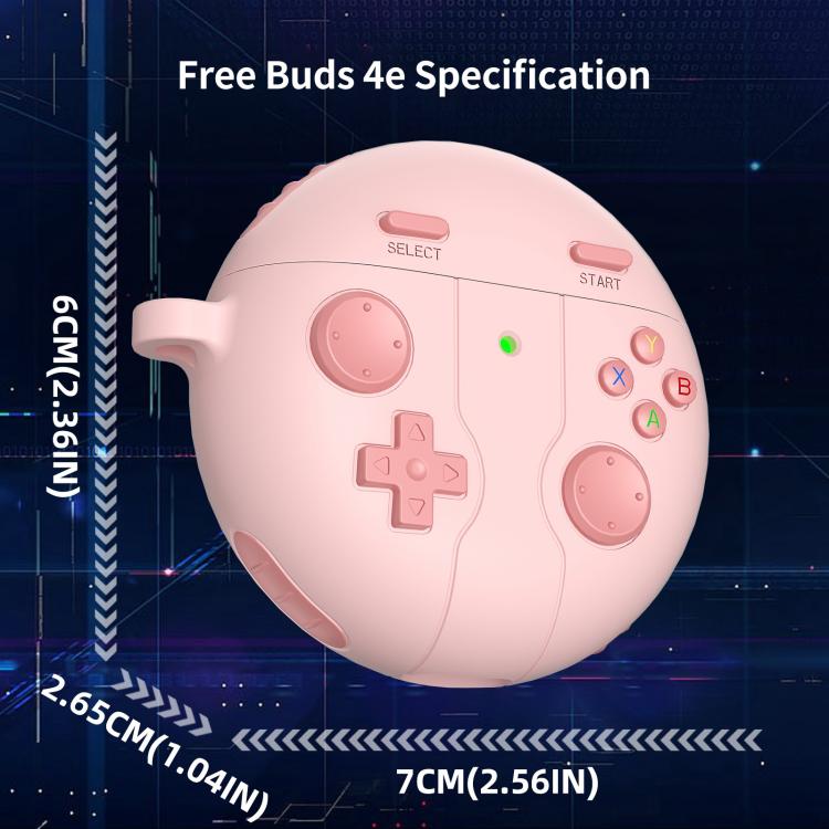 For Huawei Freebuds 4 / 4e Retro Game Console Style Silicone Earbuds Case