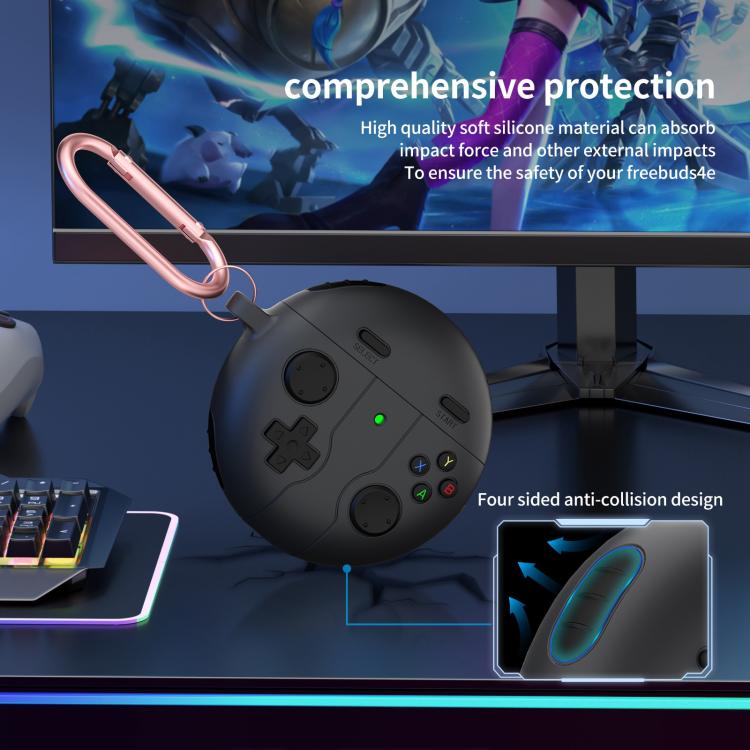 For Huawei Freebuds 4 / 4e Retro Game Console Style Silicone Earbuds Case