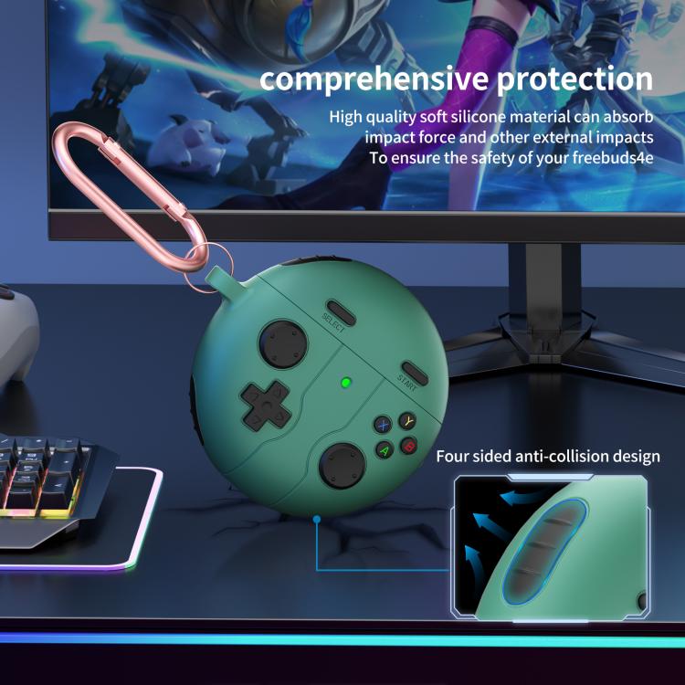 For Huawei Freebuds 4 / 4e Retro Game Console Style Silicone Earbuds Case